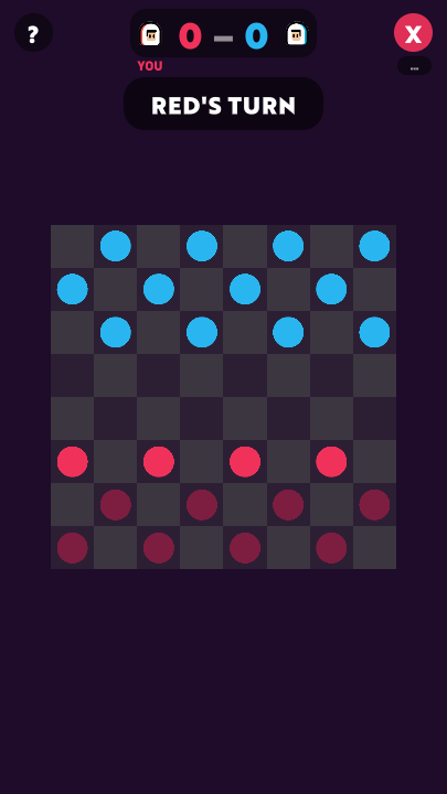 Checkers on Two Phone Party