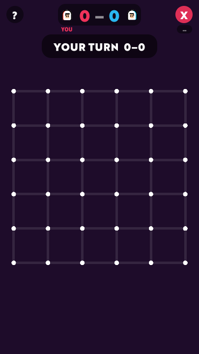 Dots & Boxes on Two Phone Party