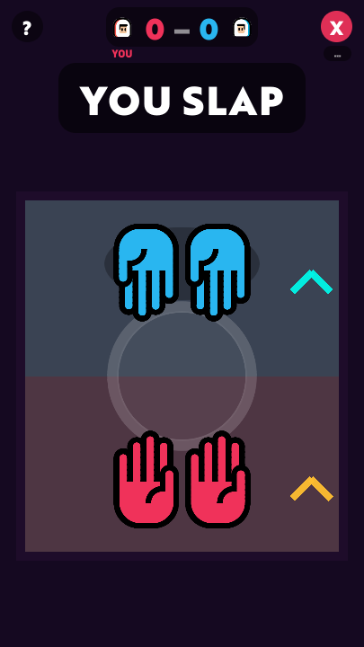 Red Hands on Two Phone Party